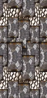 Abstract geometric pattern for mobile wallpaper.