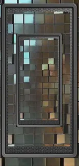 Abstract geometric phone wallpaper with mosaic design