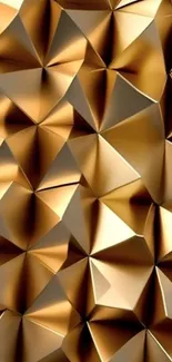 Abstract gold geometric pattern wallpaper.