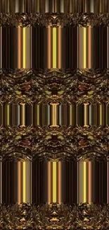 Abstract gold pattern wallpaper with elegant design.