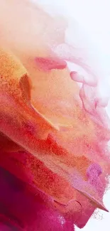 Abstract gradient wallpaper with vibrant orange, red, and pink brushstrokes.