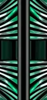 Abstract green stripes pattern wallpaper.