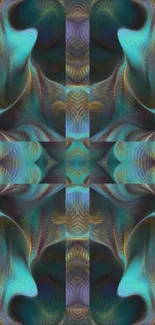 Colorful abstract kaleidoscope pattern wallpaper for mobile phone.