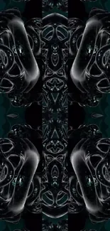 Abstract metallic pattern mobile wallpaper design.