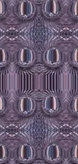 Abstract metallic geometric pattern wallpaper with shades of purple.