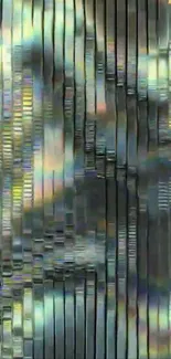 Abstract metallic pattern with silver tones.