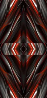 Abstract metallic red pattern wallpaper.