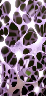 Abstract purple geometric pattern wallpaper.