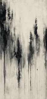 Abstract monochrome wallpaper with bold brushstrokes.