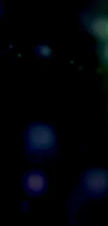 Abstract dark wallpaper with neon bokeh lights.