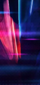 Colorful abstract neon light design wallpaper for mobile.