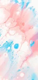 Abstract pink and blue pastel wallpaper design.