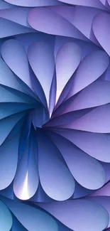 Abstract purple and blue spiral design wallpaper.