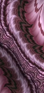 Abstract purple fractal wallpaper with swirling patterns.