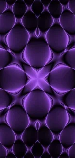 Abstract dark purple geometric pattern wallpaper.