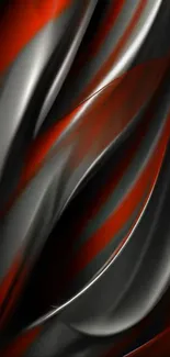 Abstract mobile wallpaper with black and red hues