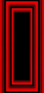 Abstract red and black geometric wallpaper for smartphones.