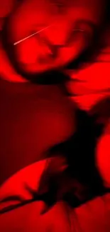 Abstract red blur wallpaper with vibrant hues.