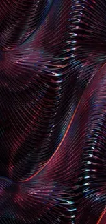Abstract ripple texture wallpaper with dark purple tones.