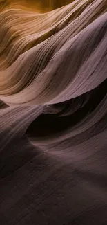 Abstract canyon formations with earthy hues in a scenic view.