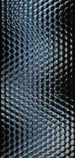 Abstract silver wave pattern with a futuristic look.