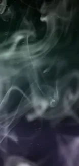 Abstract smoke on dark background, mobile wallpaper.