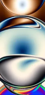 Abstract fluid spheres in a dynamic design.