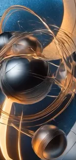 Abstract spheres with vibrant colors and dynamic swirls.