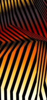 Abstract striped gradient wallpaper with vibrant colors.