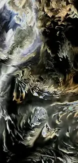 Abstract swirling art wallpaper with dynamic patterns.