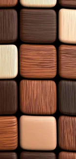 Abstract earthy textured tile wallpaper.