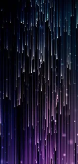 Glowing abstract lines on dark purple background.