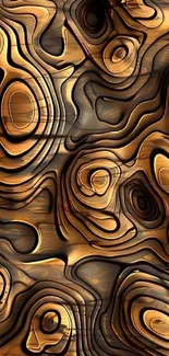 Abstract layered wood pattern with warm tones.