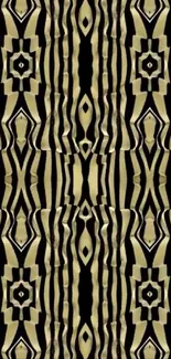 Abstract zebra pattern with black and beige stripes.