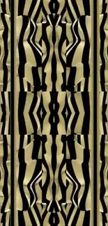 Abstract zebra pattern wallpaper with bold stripes.