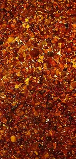 Amber gemstone texture mobile wallpaper with warm, golden hues and earthy pattern.