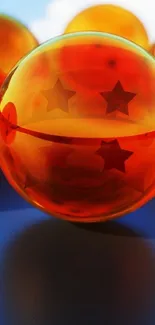 Amber Liquid Water Live Wallpaper