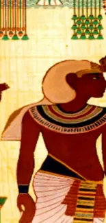 Ancient Egyptian gods depicted in vibrant artwork.