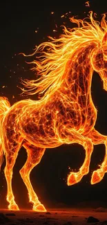 Angry Fire Horse Live Wallpaper