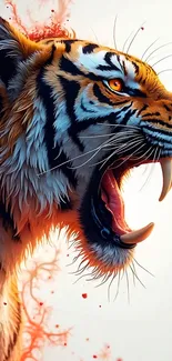 Angry Tiger Profile View Live Wallpaper