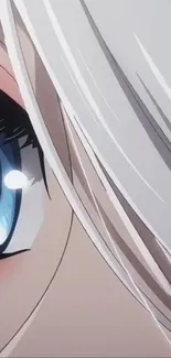 Close-up of an anime character's eye.