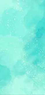 Aqua abstract wallpaper with dreamy clouds.