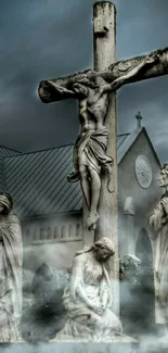 Art Church Statue Live Wallpaper