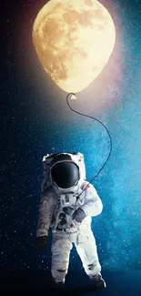 Astronaut Astronomical Object Moon Live Wallpaper