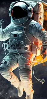 Astronaut Helmet Cool Live Wallpaper