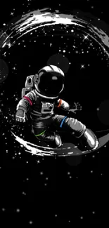 Astronaut Helmet Flash Photography Live Wallpaper