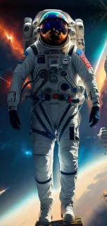 Astronaut Light World Live Wallpaper