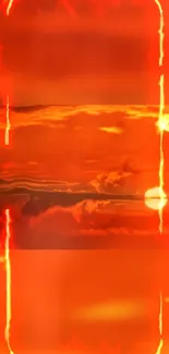 Atmosphere Amber Afterglow Live Wallpaper