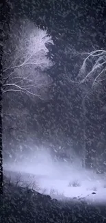 Atmosphere Plant Snow Live Wallpaper