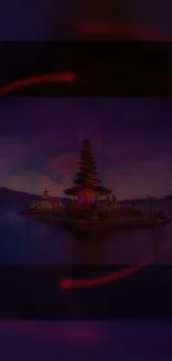 Atmosphere Purple Dusk Live Wallpaper